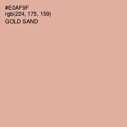 #E0AF9F - Gold Sand Color Image